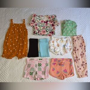 Baby girl toddler summer spring girl clothes 18 months shorts romper